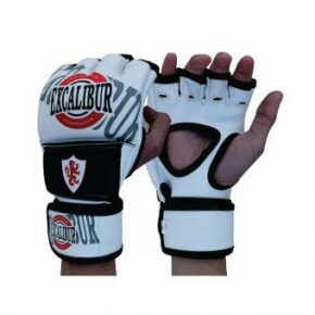 Перчатки для смешанных единоборств MMA Excalibur 670 XL белый/черный