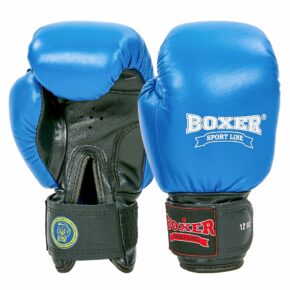 Перчатки боксерские профессиональные с печатью ФБУ BOXER кожаные 2001 Profi 10-12 унций цвета в ассортименте