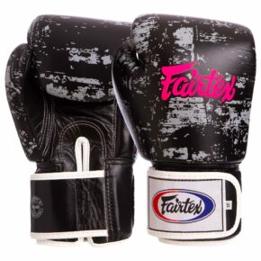 Перчатки боксерские кожаные FAIRTEX BGV1-DARKCL DARK CLOUD 10-16 унций черный